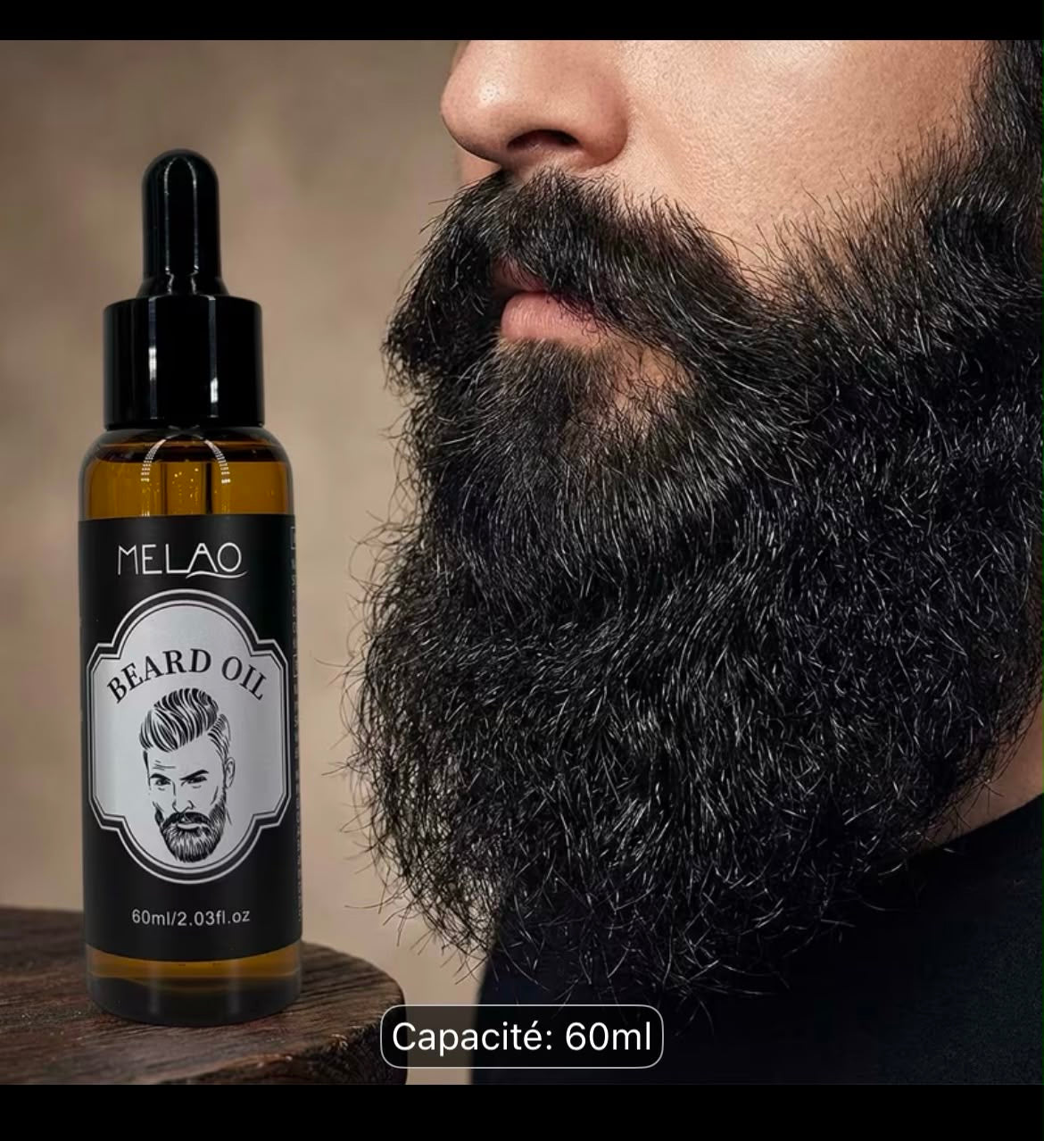 Huile à Barbe Premium 60 ml | Soin & Hydratation | Eva Cosmetics